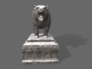 bear statue 3 3D Model