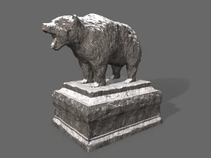 bear statue 3 3D Model