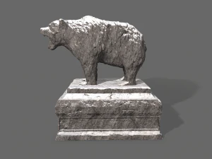 bear statue 3 3D Model