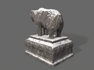 bear statue 3 3D Model