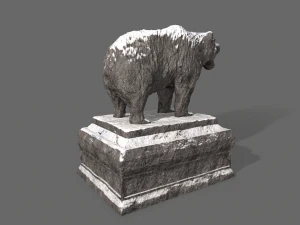 bear statue 3 3D Model