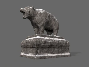 bear statue 3 3D Model