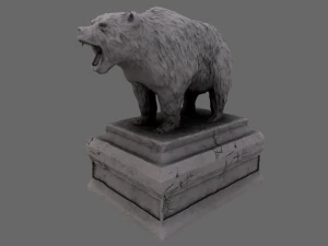 bear statue 3 3D Model