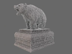 bear statue 3 3D Model
