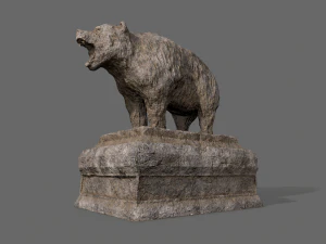 bear statue 4 3D Model