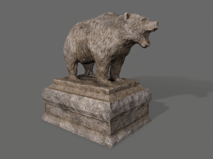 bear statue 4 Modelo 3D