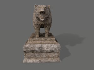 bear statue 4 Modelo 3D