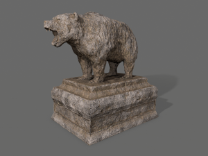 bear statue 4 Modelo 3D