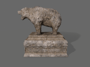 bear statue 4 Modelo 3D