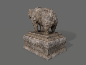 bear statue 4 Modelo 3D