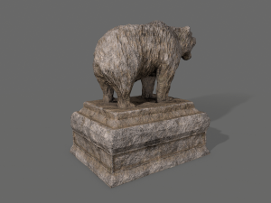 bear statue 4 Modelo 3D