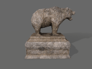 bear statue 4 Modelo 3D