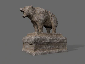 bear statue 5 3D Model