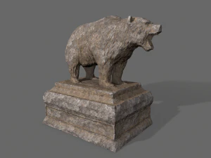 bear statue 5 3D Model