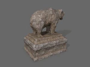 bear statue 5 3D Model