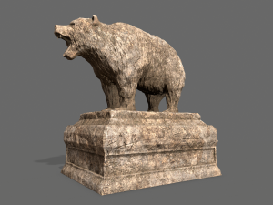 bear statue 6 3D Model