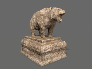 bear statue 6 3Dモデル