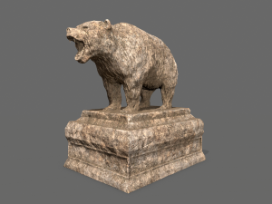 bear statue 6 3Dモデル