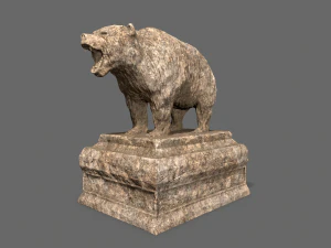 bear statue 6 3D Model