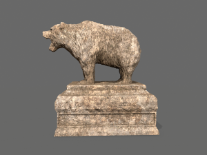 bear statue 6 3Dモデル