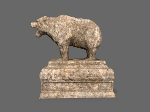 bear statue 6 3D Model