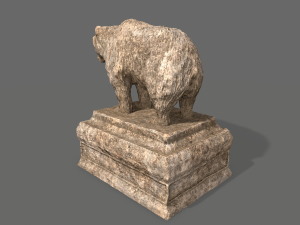 bear statue 6 3Dモデル