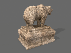 bear statue 6 3Dモデル