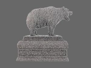bear statue 6 3D Model