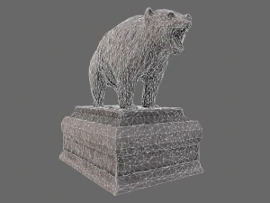 bear statue 6 3D Model