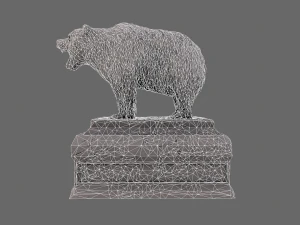 bear statue 6 3D Model
