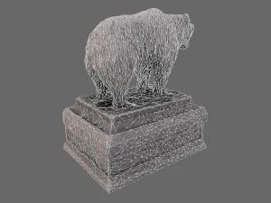 bear statue 6 3D Model
