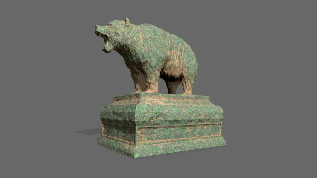 patung beruang 7 Model 3D .c4d .max .obj .3ds .fbx .stl .blend 