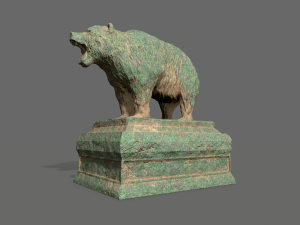 bear statue 7 3D Model