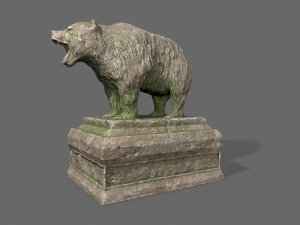bear statue 8 3D Model