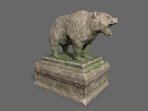 bear statue 8 3D Model