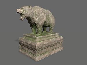 bear statue 8 3D Model