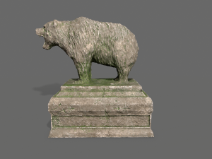 bear statue 8 3D Model