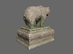 bear statue 8 3D Model