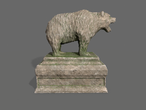 bear statue 8 3D Model