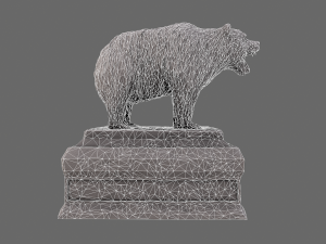 bear statue 8 3D Model