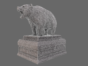 bear statue 8 3D Model