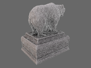bear statue 8 3D Model