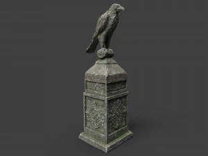 eagle statue 2 3D Model