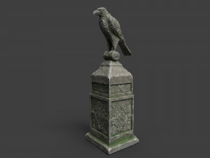 eagle statue 2 Modello 3D