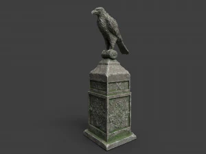 eagle statue 2 3D Model