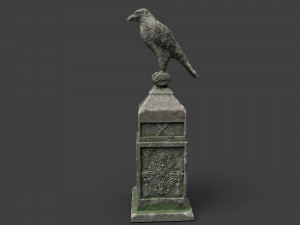 eagle statue 2 Modello 3D