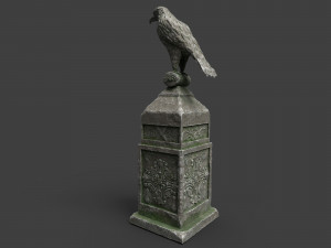 eagle statue 2 Modello 3D