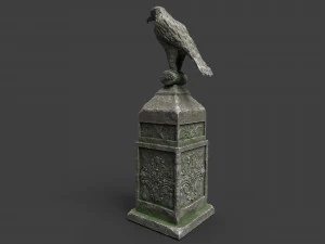 eagle statue 2 3D Model