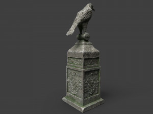 eagle statue 2 Modello 3D