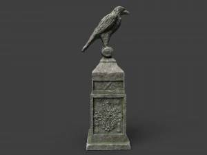 eagle statue 2 3D Model